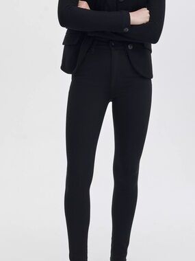 rag & bone Black High-Rise Skinny Jeans